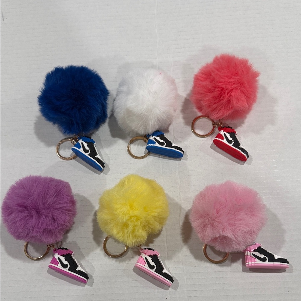 Nike Shoe Pom Pom Keychains (Pick 1)